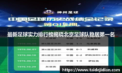 最新足球实力排行榜揭晓北京足球队稳居第一名